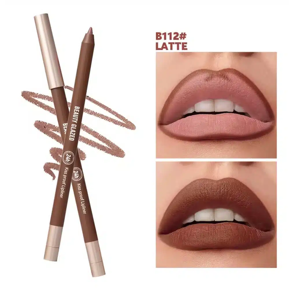 Beauty Glazed Waterproof Long Lasting Lip Liner – B112 Latte