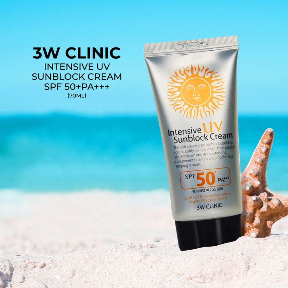 3W Clinic Intensive UV Sunblock Cream – 70ml - Image 2