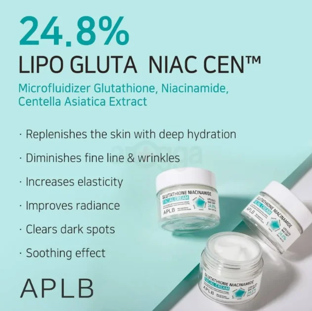 APLB Glutathione Niacinamide 24.8% Facial Cream 55ml - Image 2