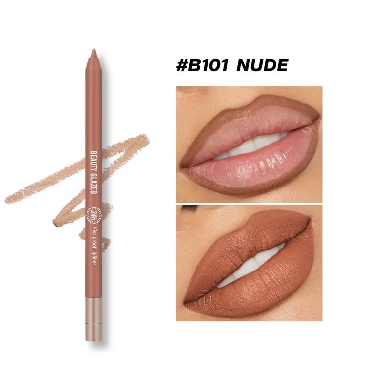 Beauty Glazed Waterproof & Long Lasting Lip Liner – B101 Nude