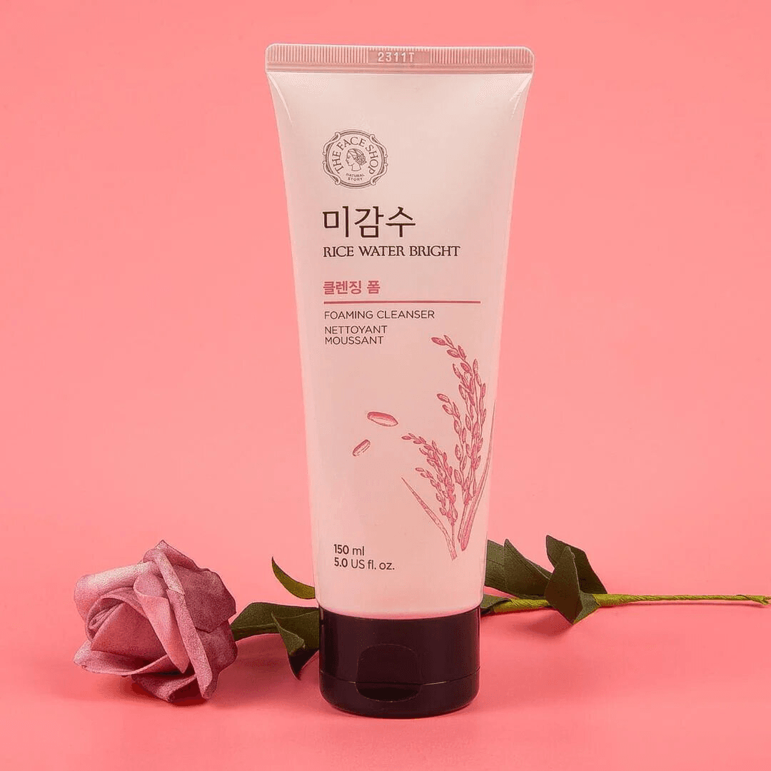 The Face Shop Rice Water Bright Face Foaming Cleanser – 150ml - Image 4