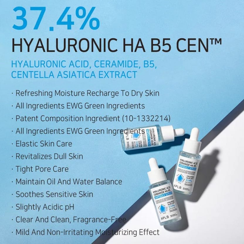 APLB - Hyaluronic Acid Ceramide HA B5 Ampoule Serum 40ML - Image 2