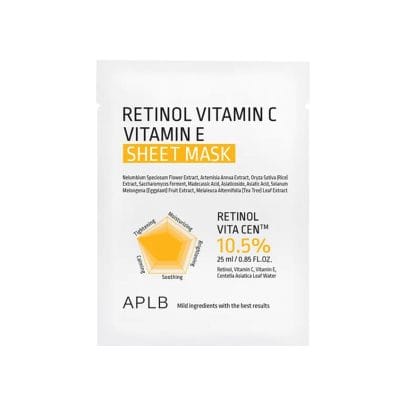 APLB - Retinol Vitamin C Vitamin E Sheet Mask