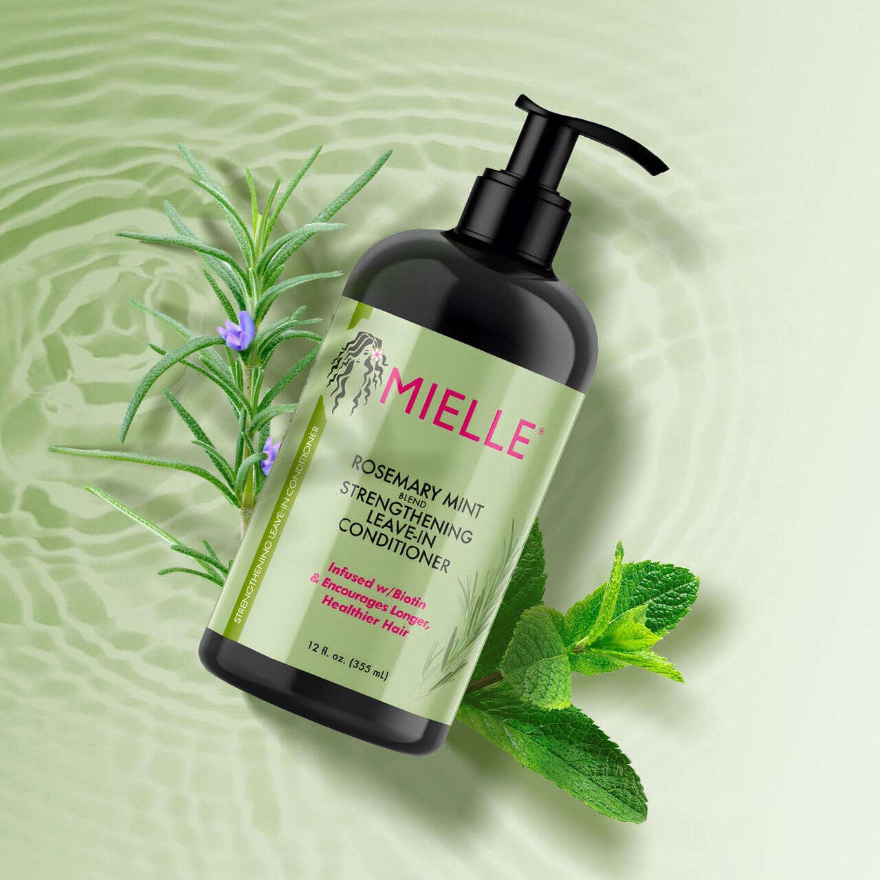 Mielle Rosemary Mint Strengthening Shampoo 355ml - Image 2