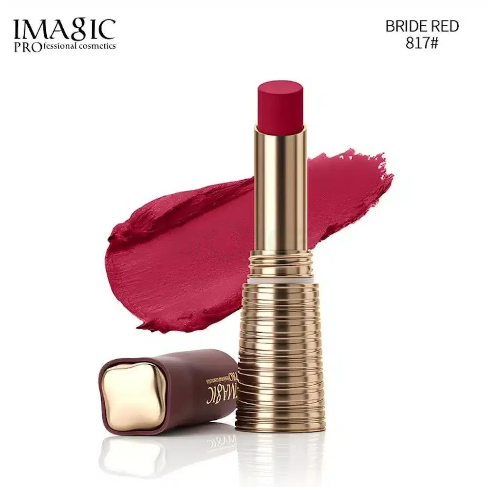 Imagic Waterproof Matte Lipstick - Shade 817 Bride Red